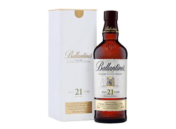 十堰百龄坛威士忌回收百龄坛21年苏格兰威士忌40°Ballantine's进口洋酒700ml
