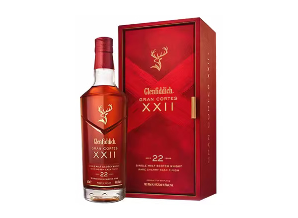 十堰回收格兰菲迪22年璀璨珍藏版威士忌700ml礼盒装Glenfiddich XXII苏格兰威士忌