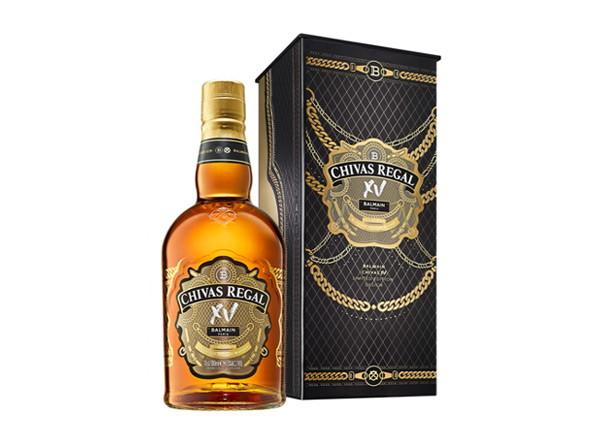 十堰芝华士15年回收Chivas Regal XV Balmain巴尔曼联名限定版700ml苏格兰调配型威士忌洋酒
