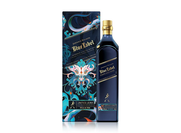 十堰尊尼获加蓝牌威士忌回收Johnnie Walker蟠龙献瑞龙年特别版约翰走路750ml春节限量版