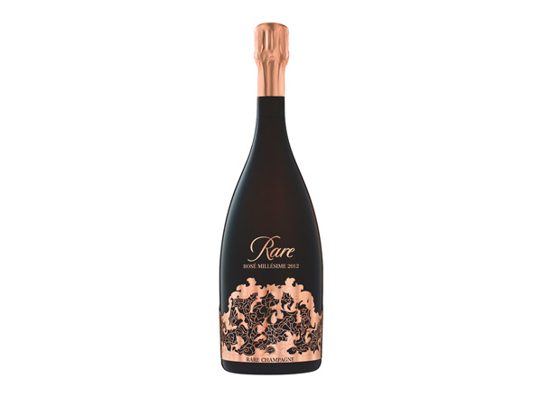 十堰白雪香槟回收稀露香槟黑钻年份桃红香槟Rare Rose（礼盒装）