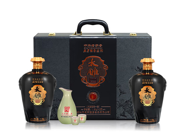 十堰咸亨酒店太雕黄酒回收太雕2007原酿礼盒1.5kg*2糯米酒半甜绍兴黄酒