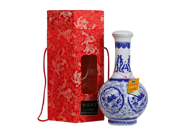 十堰咸亨黄酒回收珍品咸亨三十年花雕酒青瓷瓶盒装绍兴黄酒2.5L