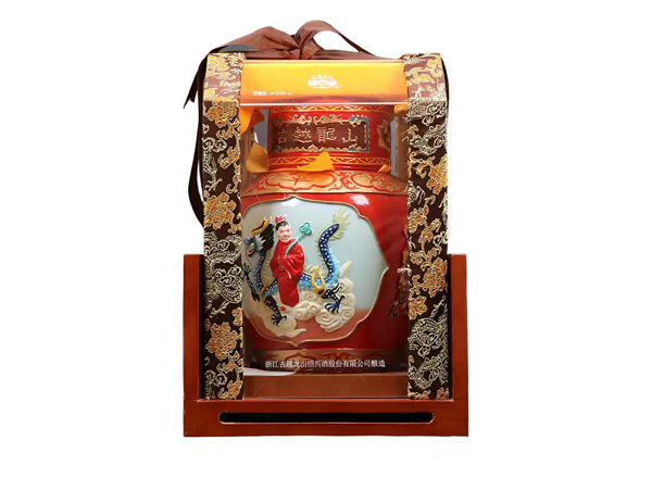 十堰古越龙山黄酒回收古越龙山状元及第二十年陈酿2.5L工艺浮雕黄酒