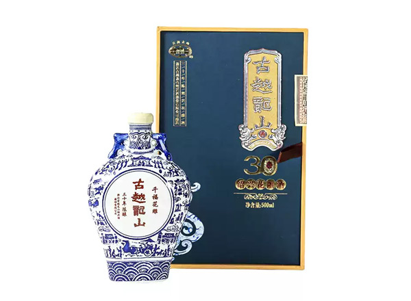 十堰黄酒回收古越龙山黄酒千福花雕三十年陈酿绍兴花雕酒500ml礼盒装