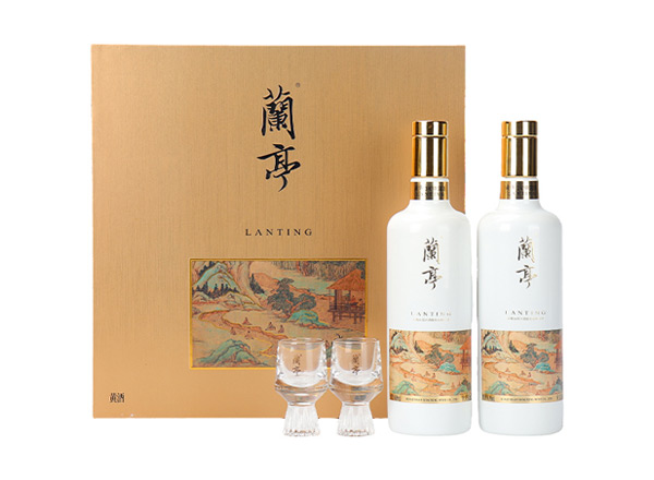 十堰会稽山兰亭黄酒回收国潮兰亭500ml*2礼盒装
