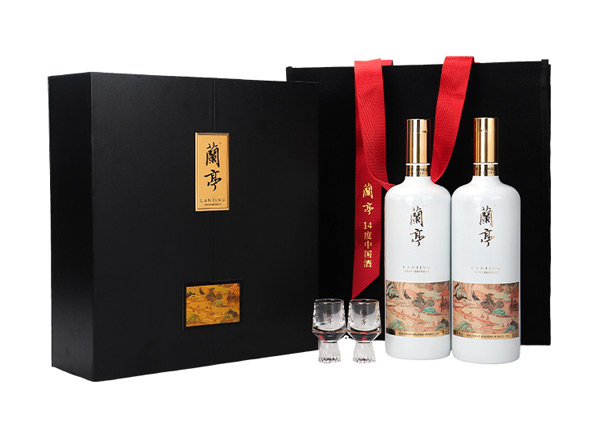 十堰会稽山兰亭黄酒回收兰亭二十年陈酿1L*2礼盒装