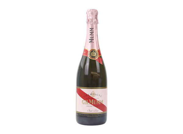 十堰回收​玛姆红带香槟老款桃红玫瑰粉红玛姆香槟酒G.H. Mumm Brut Rose