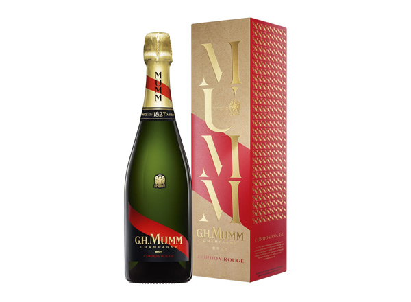 十堰玛姆香槟回收风尚版玛姆红带香槟起泡酒G.H. Mumm Cordon Rouge Brut